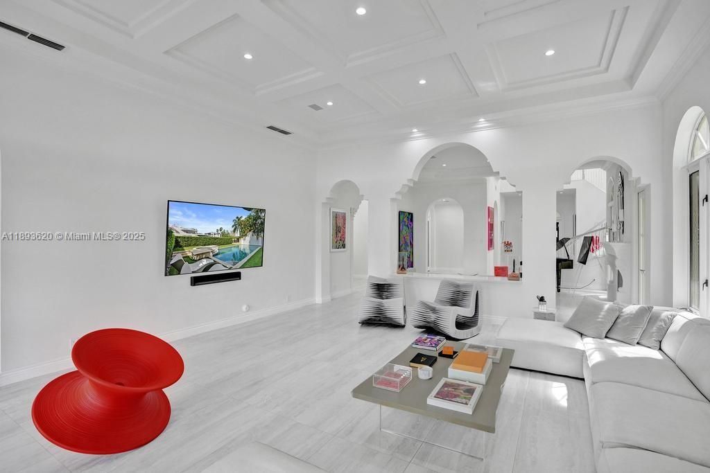 Interior, Living room, Recessed Lighting