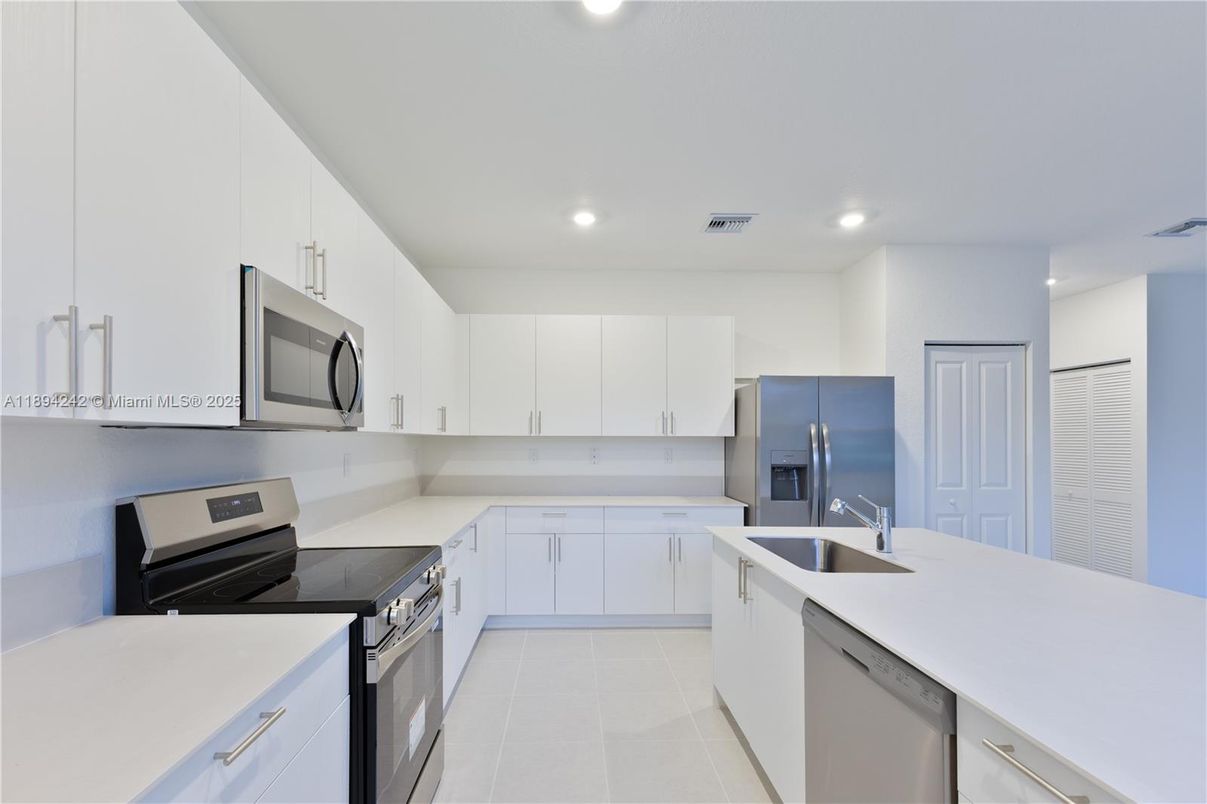 Interior, Kitchen, Recessed Lighting, Stainless Steel Appliances