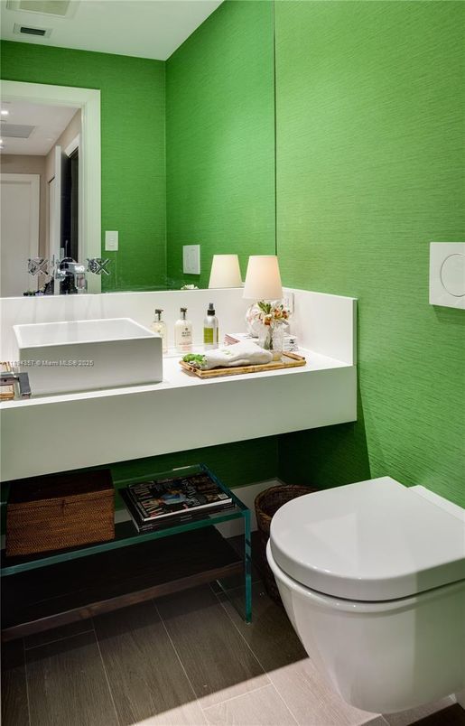 Bathroom, Interior, Wood Texture Flooring