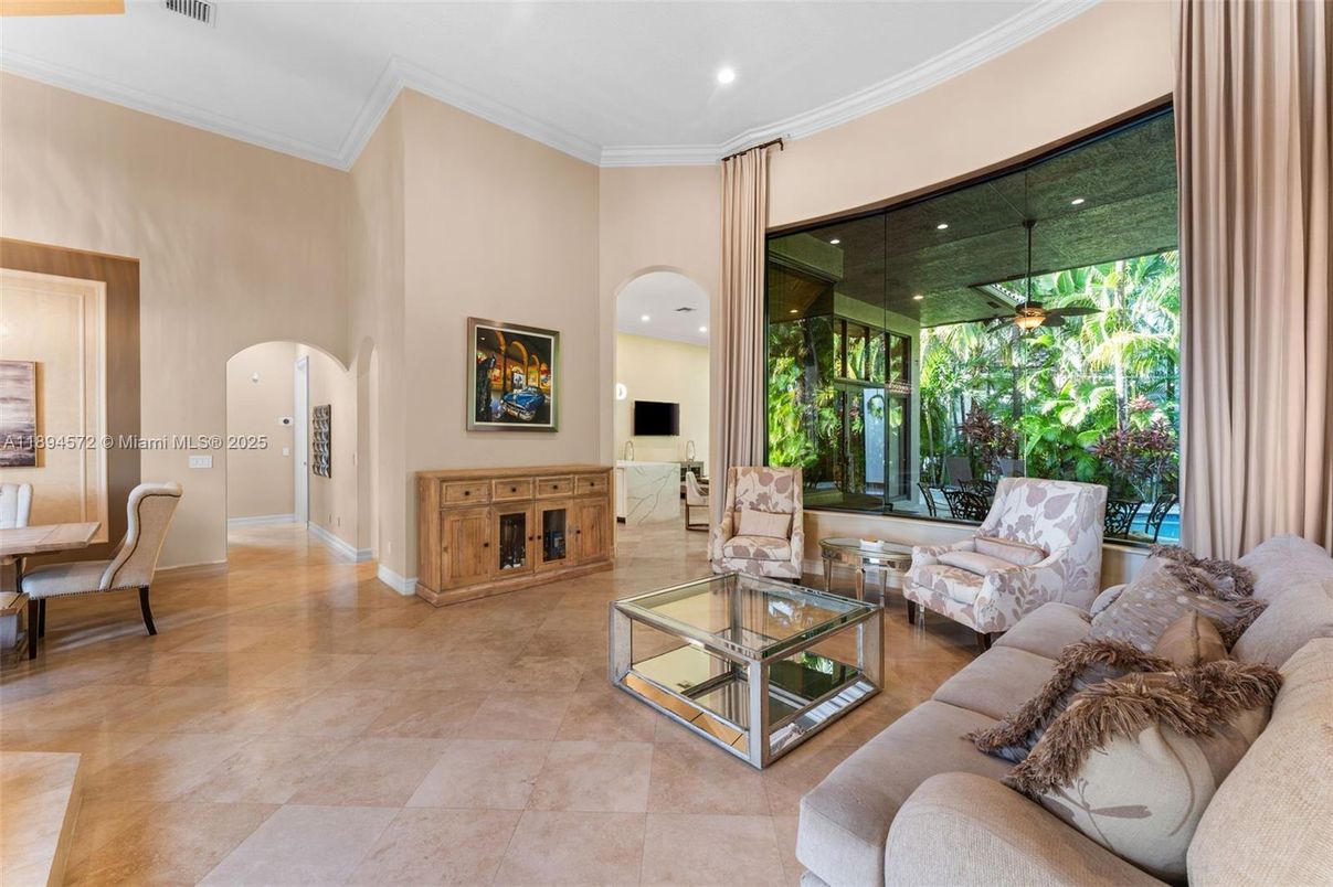 Interior, Living room, Recessed Lighting