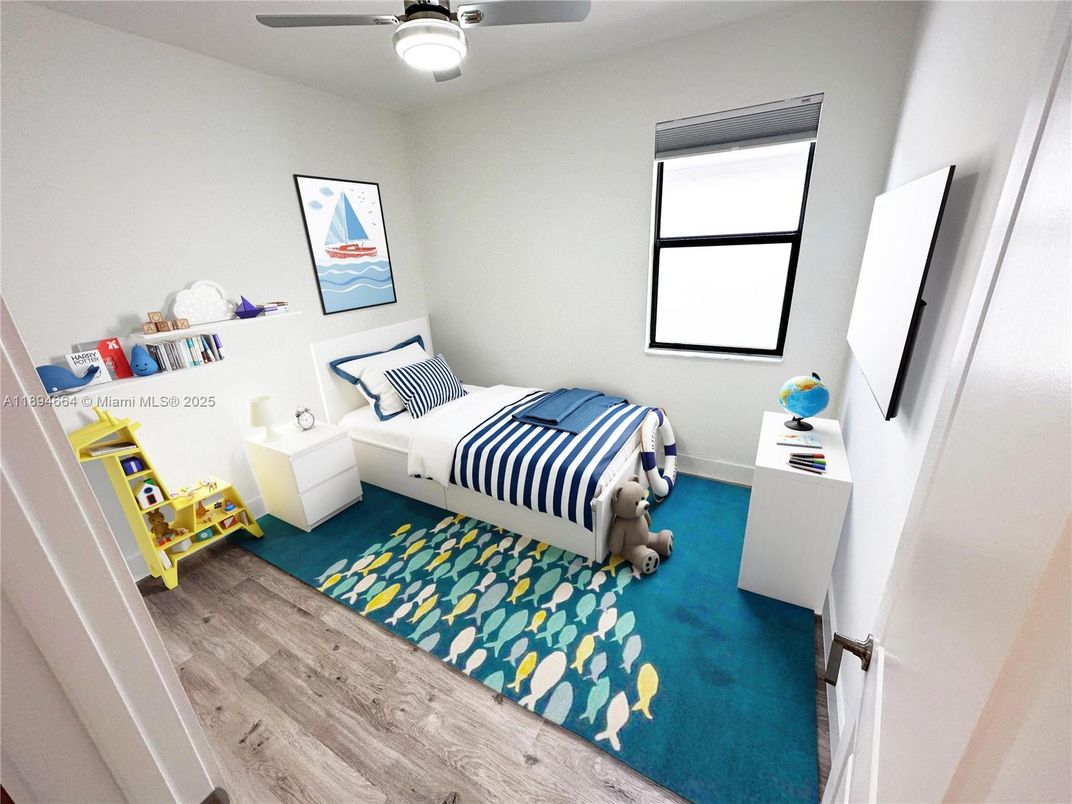Bedroom, Interior, Wood Texture Flooring