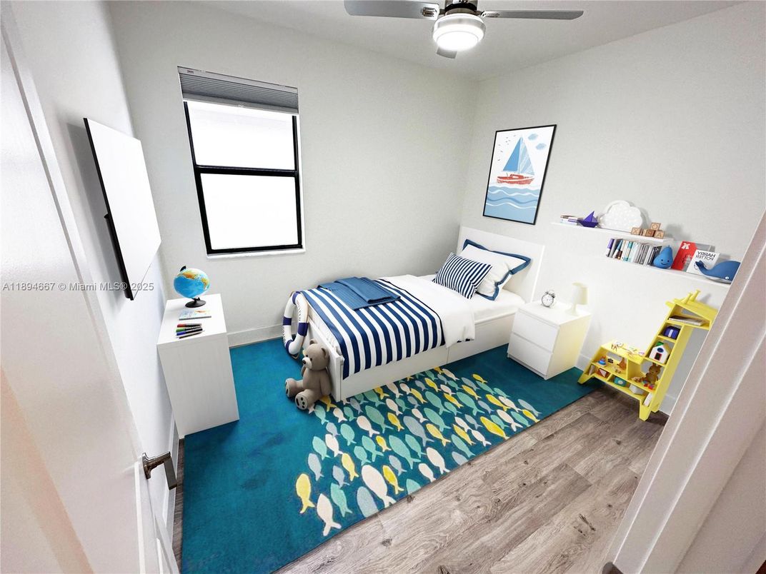 Bedroom, Interior, Wood Texture Flooring