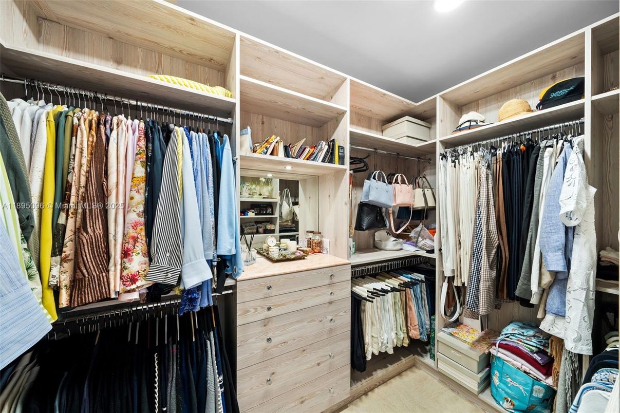 Interior, Recessed Lighting, Walk-in Closets, Wooden Walls