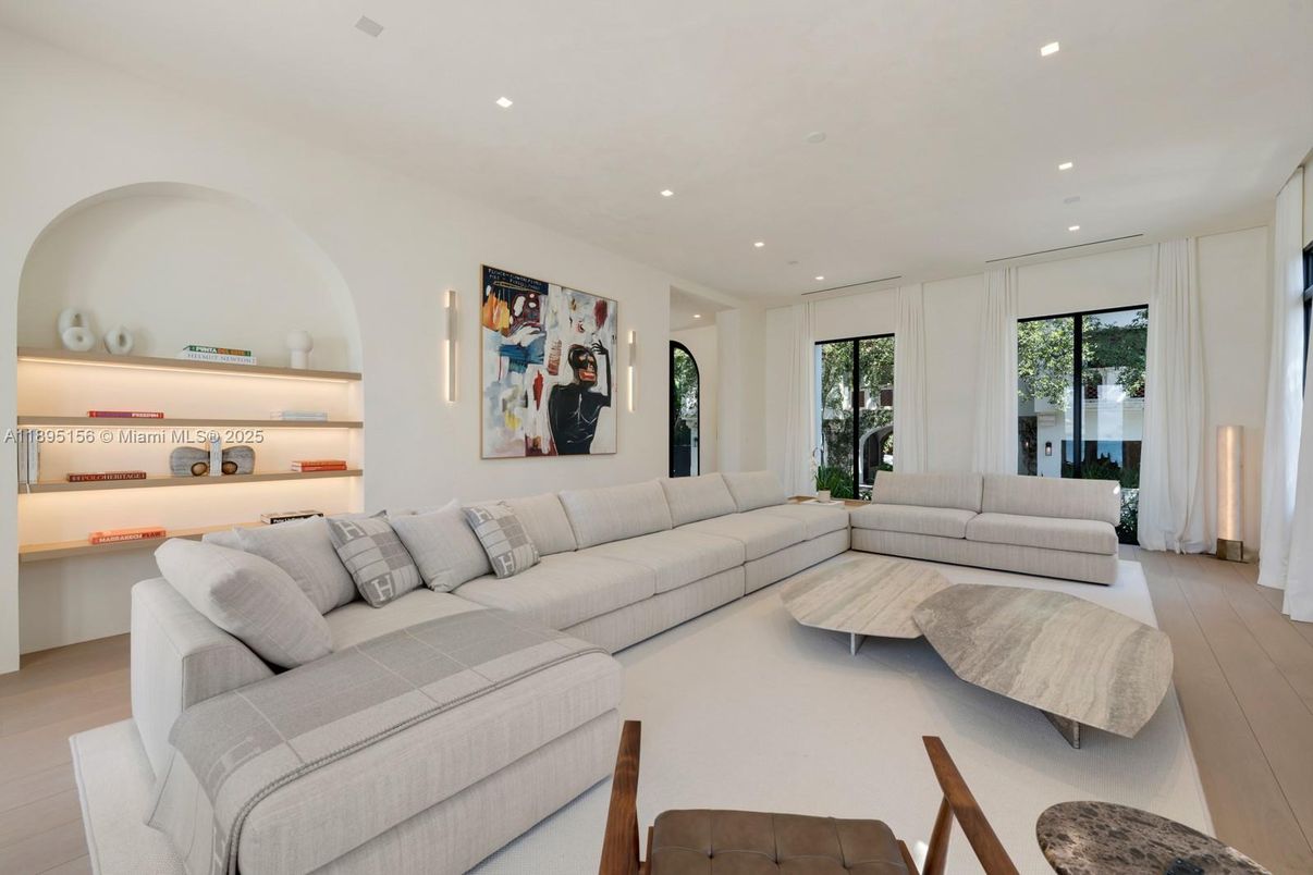 Interior, Living room, Recessed Lighting