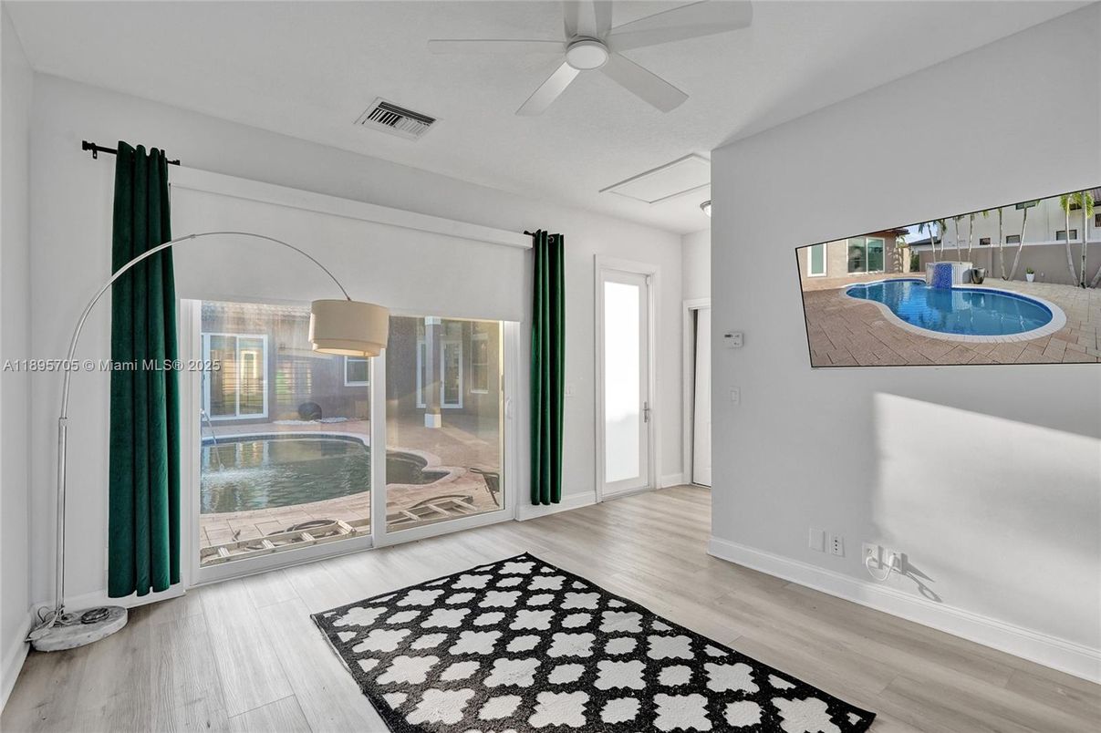 Interior, Pool, Wood Texture Flooring