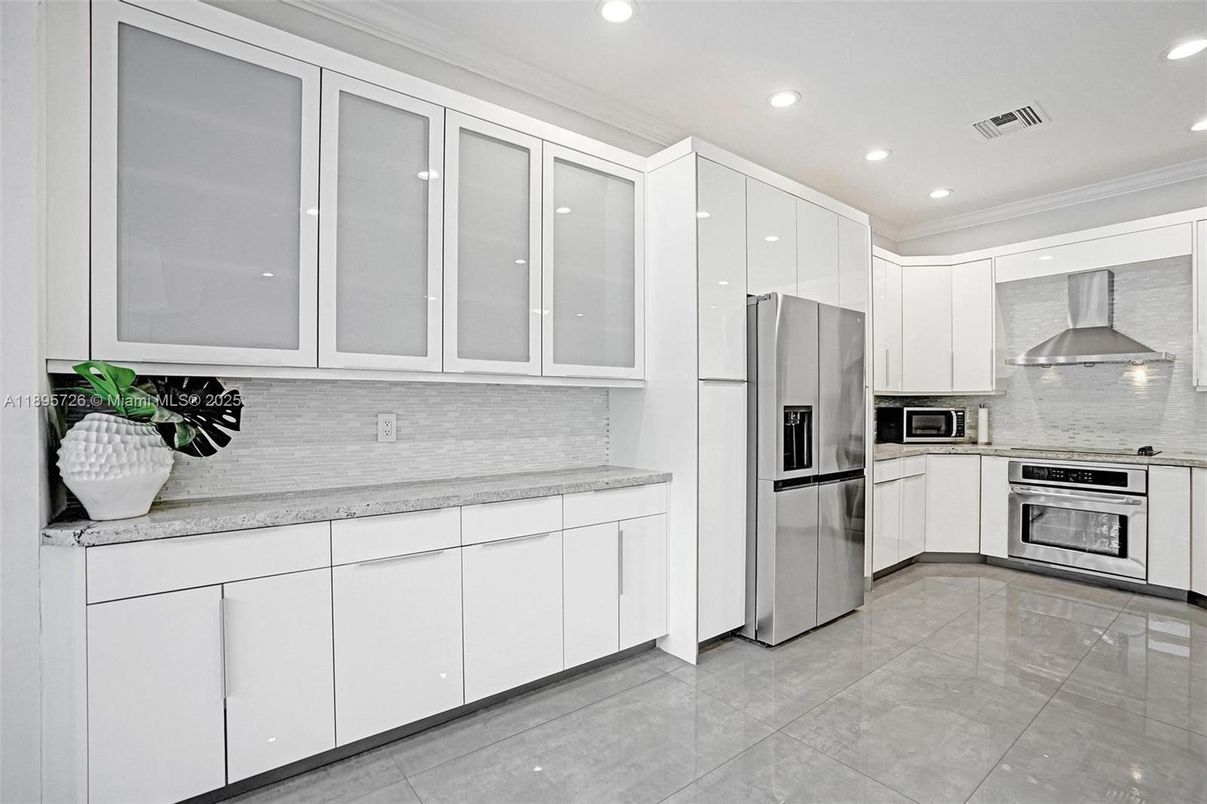 Interior, Kitchen, Recessed Lighting, Stainless Steel Appliances