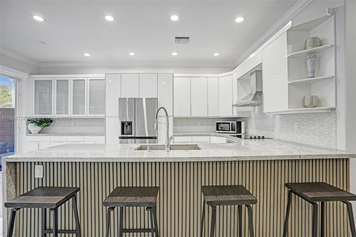 Interior, Kitchen, Recessed Lighting, Stainless Steel Appliances