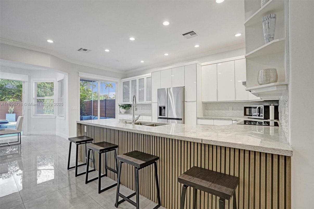 Interior, Kitchen, Recessed Lighting, Stainless Steel Appliances