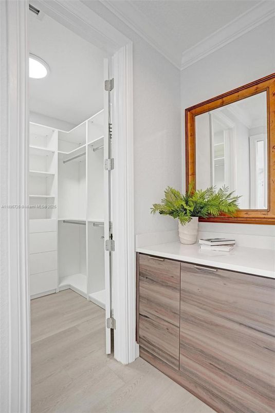 Interior, Recessed Lighting, Walk-in Closets, Wood Texture Flooring