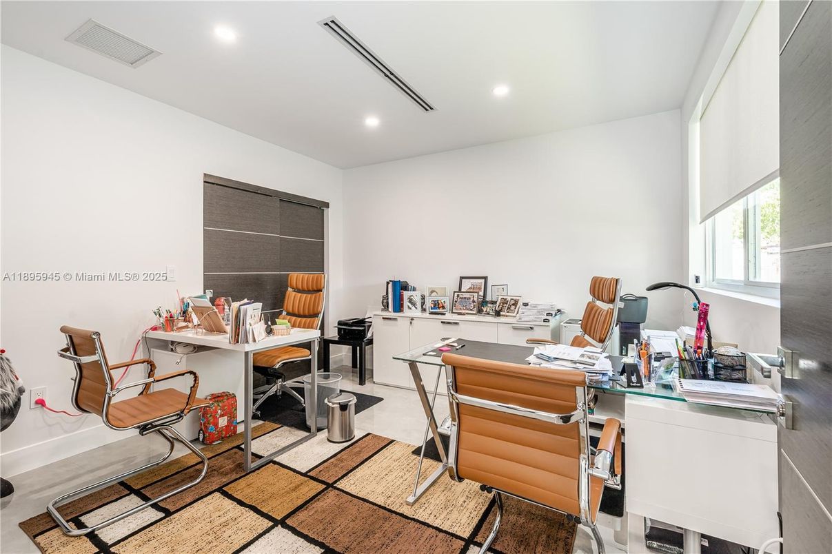 Home Office, Interior, Recessed Lighting