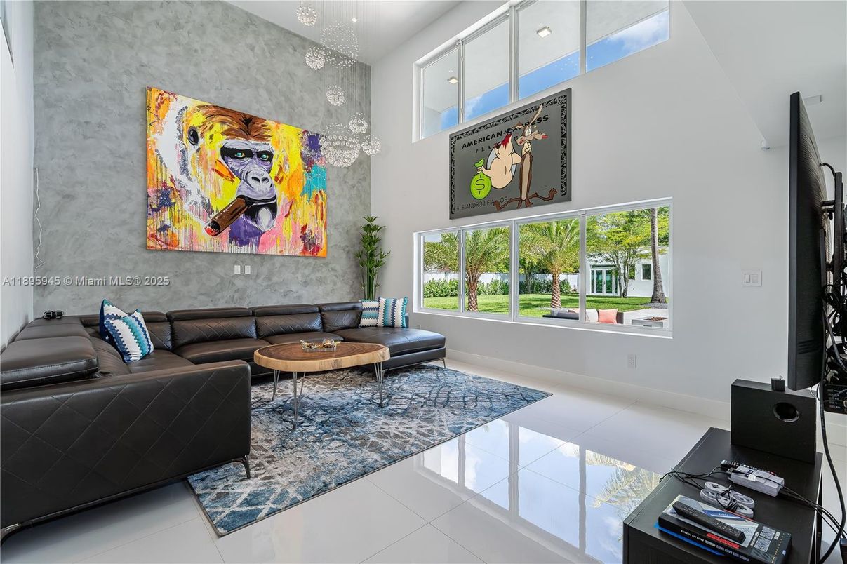 Interior, Living room, Recessed Lighting