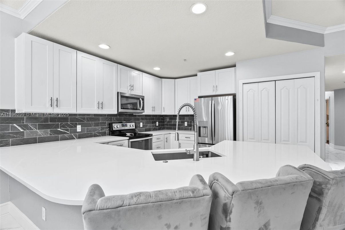 Interior, Kitchen, Recessed Lighting, Stainless Steel Appliances