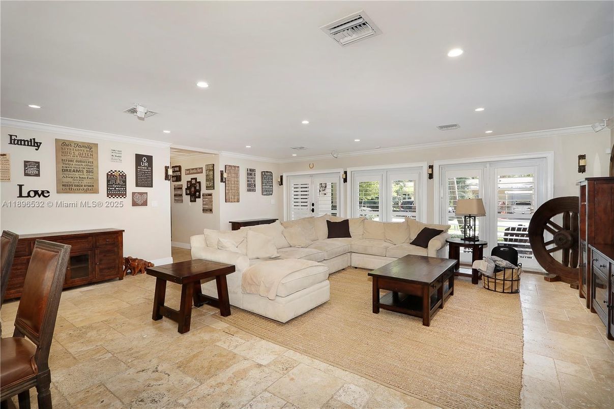 Interior, Living room, Recessed Lighting