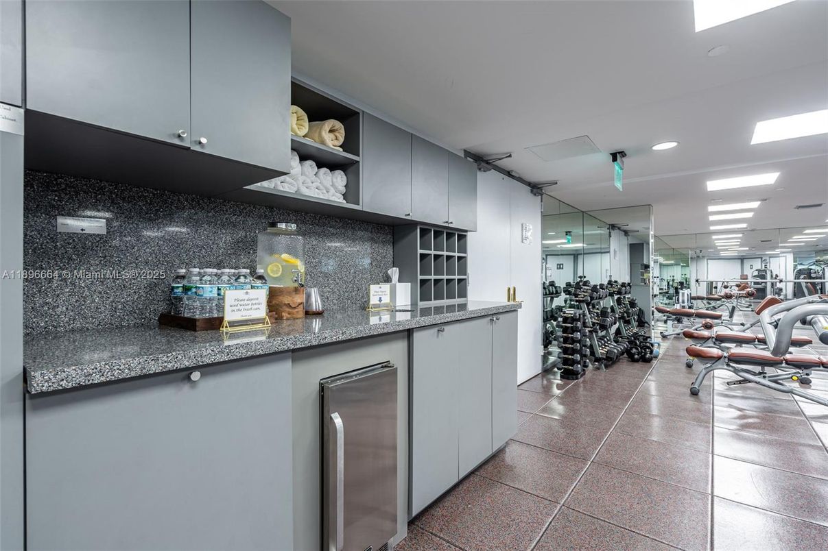 Fitness Equipment, Gym, Interior, Recessed Lighting