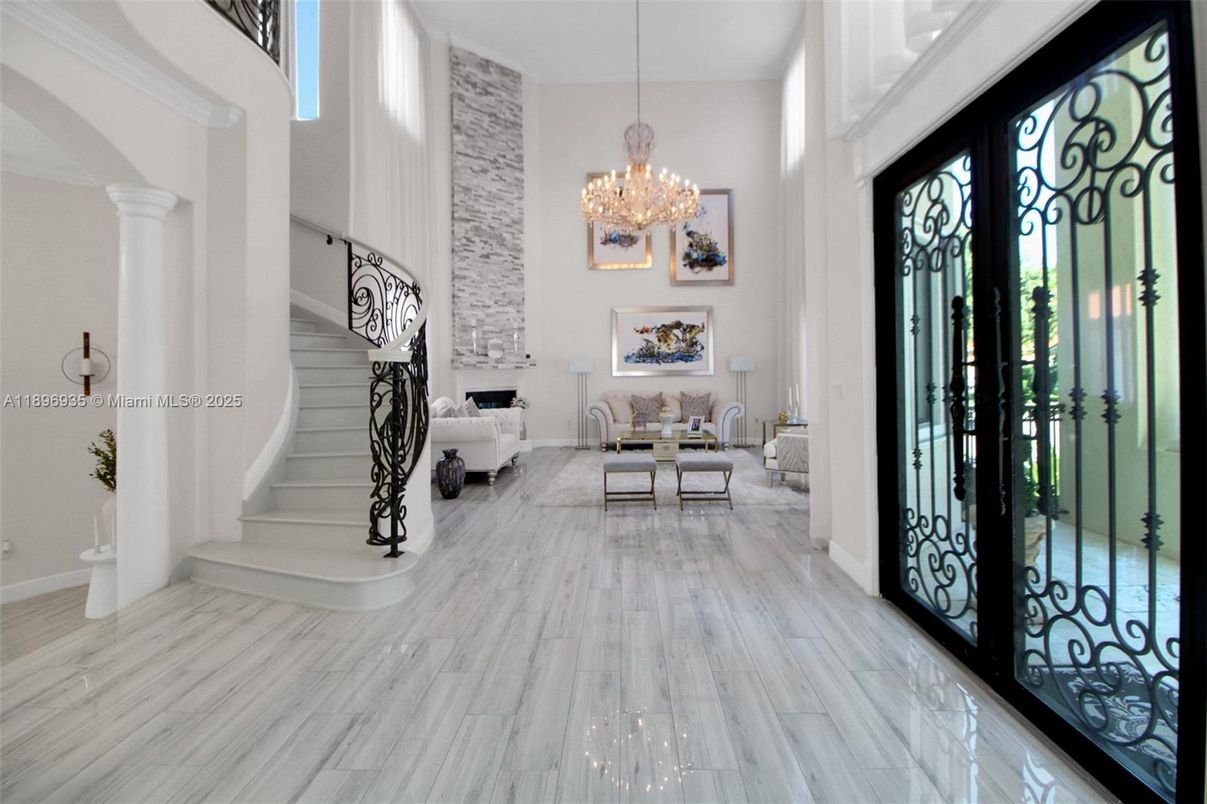 Chandelier, Interior, Living room, Marble, Wood Texture Flooring