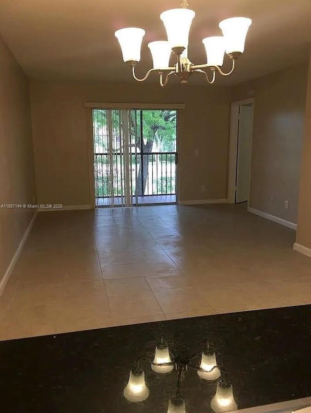 Chandelier, Empty room, Interior