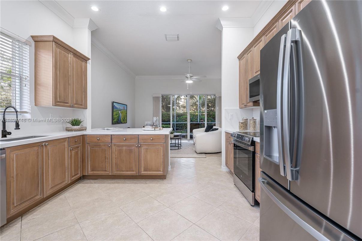 Interior, Kitchen, Living room, Recessed Lighting