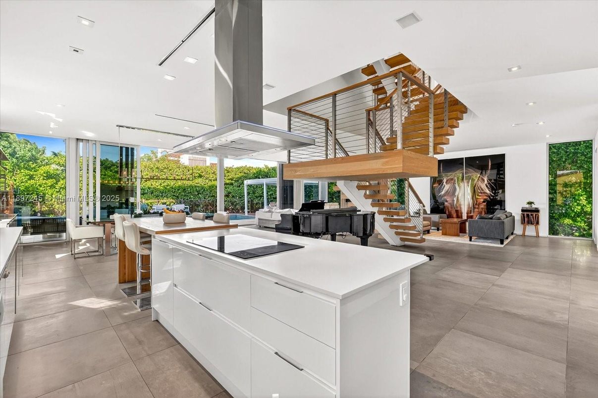 Dining room, Interior, Kitchen, Living room, Pendant Lights, Recessed Lighting