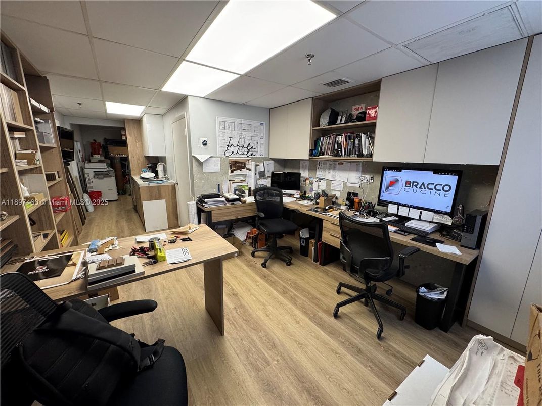 Home Office, Interior, Wood Texture Flooring