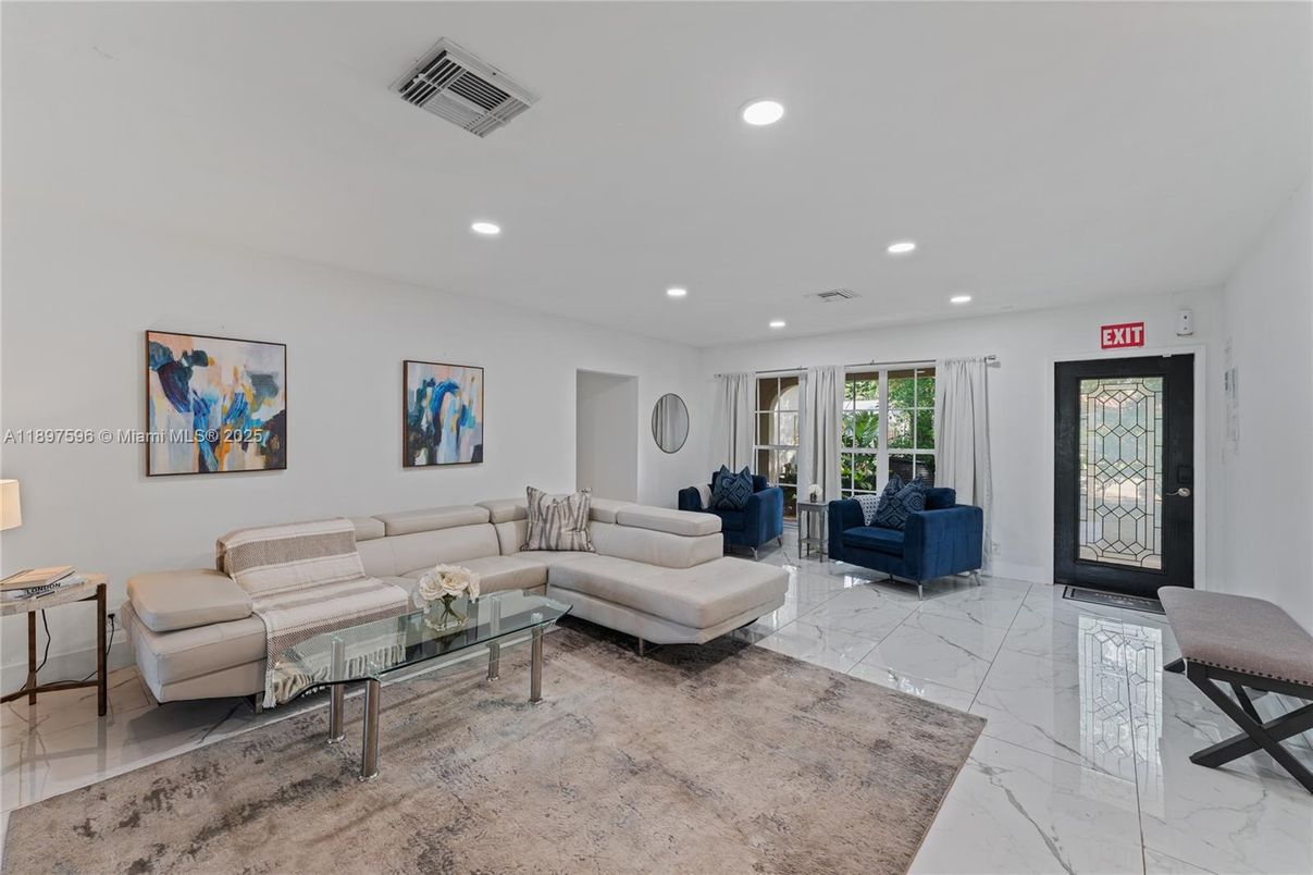 Interior, Living room, Marble, Recessed Lighting