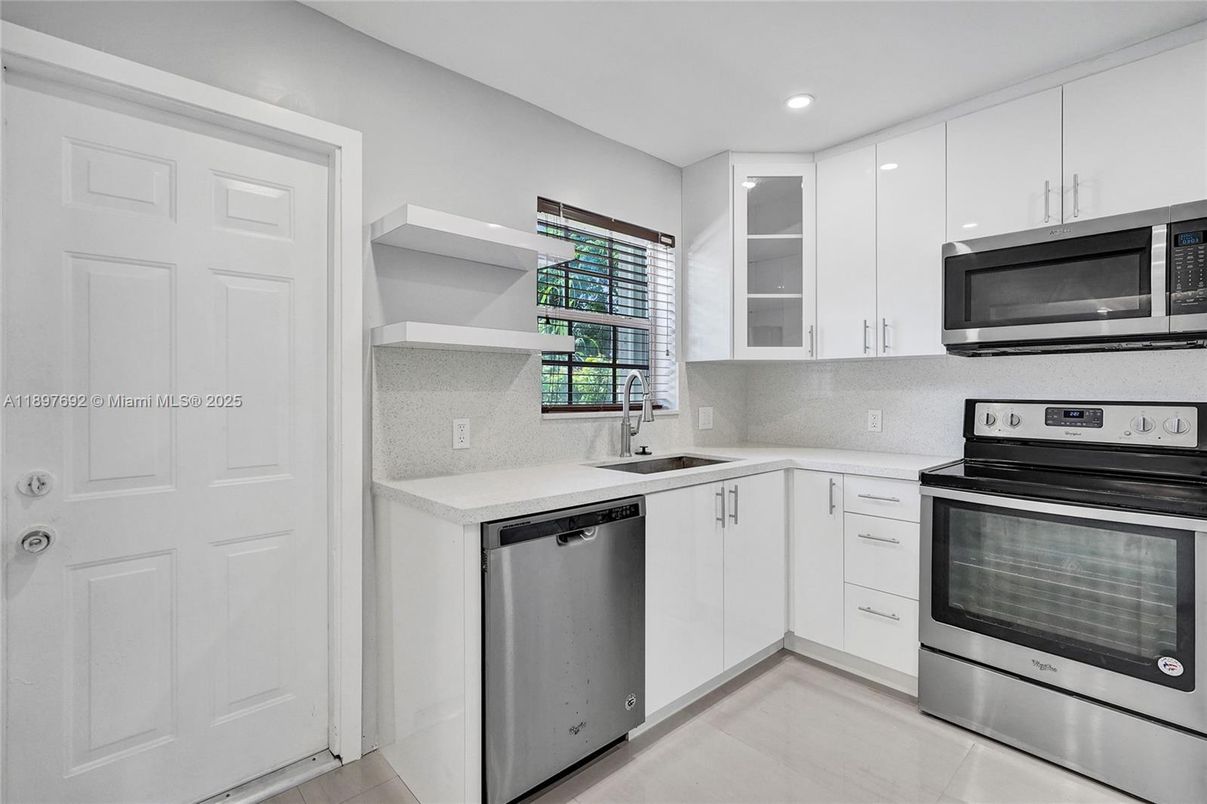 Interior, Kitchen, Recessed Lighting, Stainless Steel Appliances