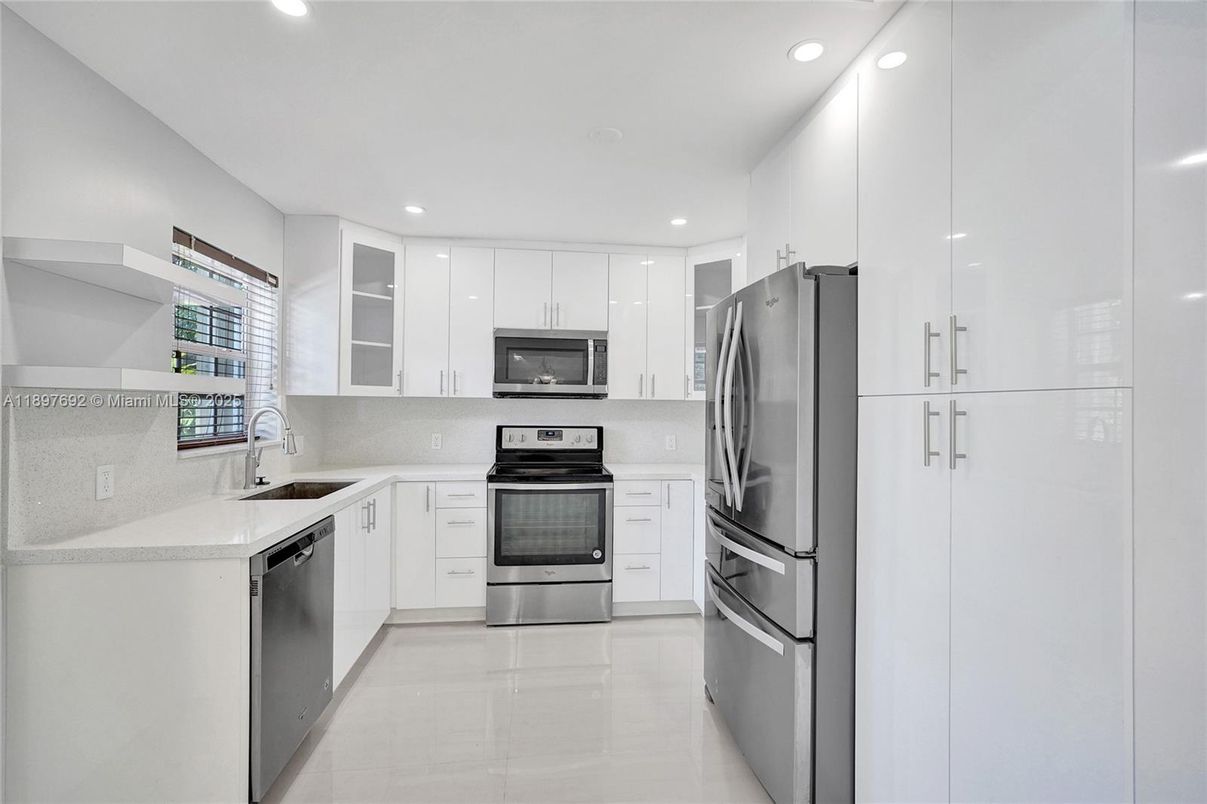 Interior, Kitchen, Recessed Lighting, Stainless Steel Appliances