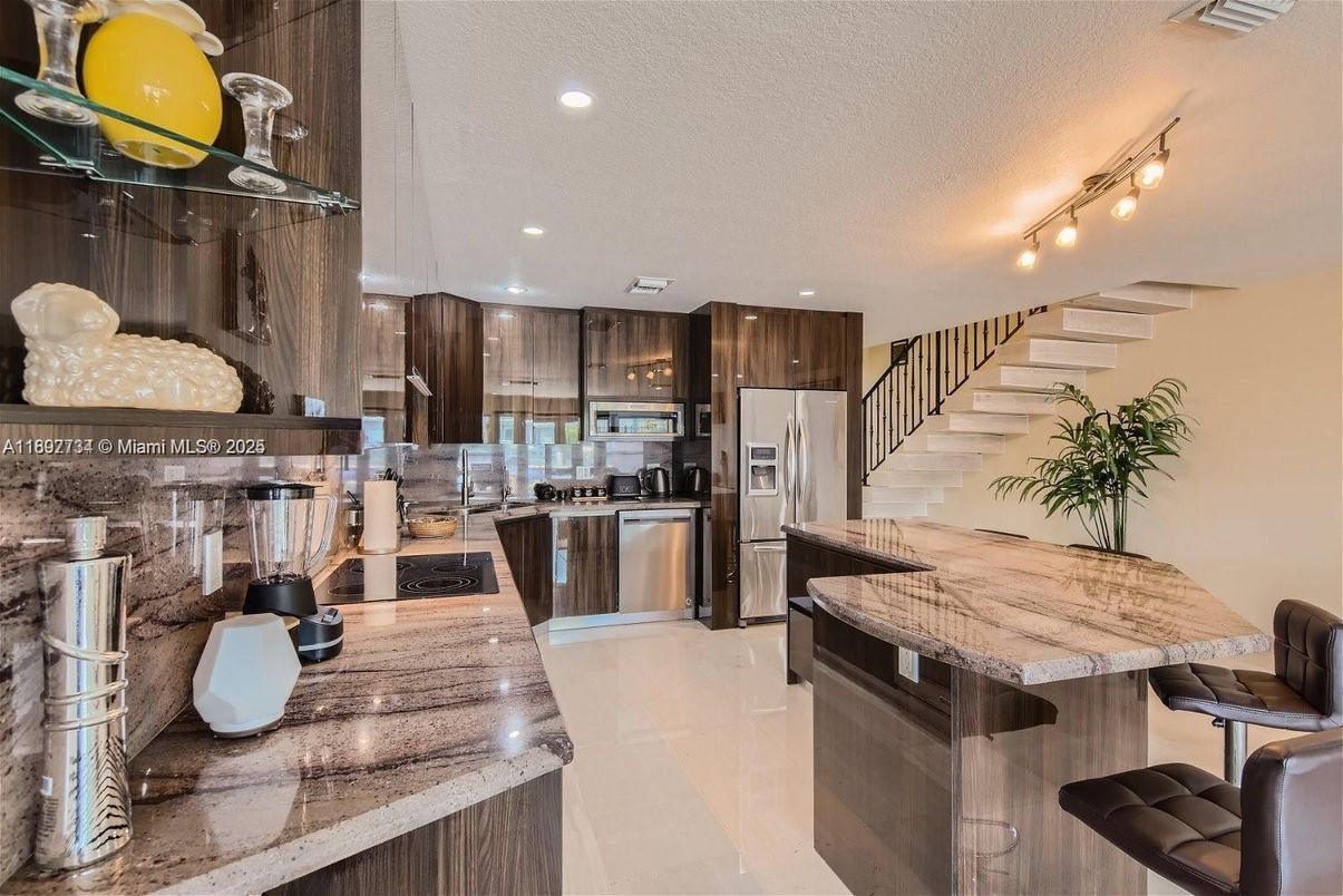 Interior, Kitchen, Recessed Lighting, Stainless Steel Appliances