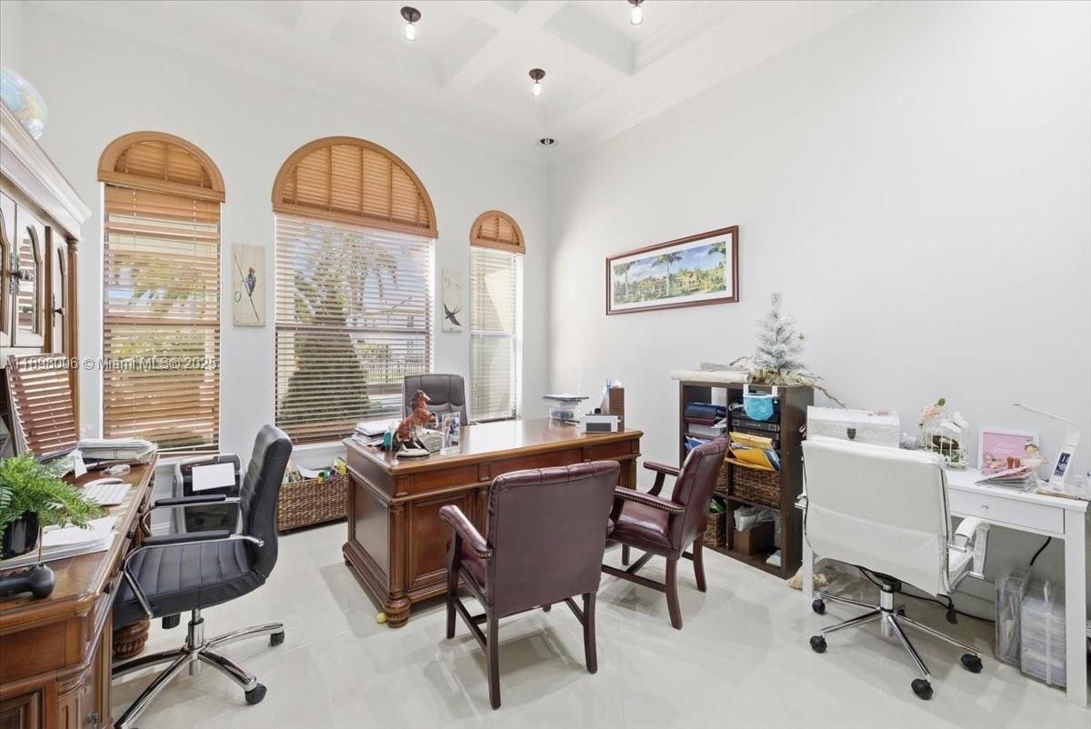 Home Office, Interior, Recessed Lighting