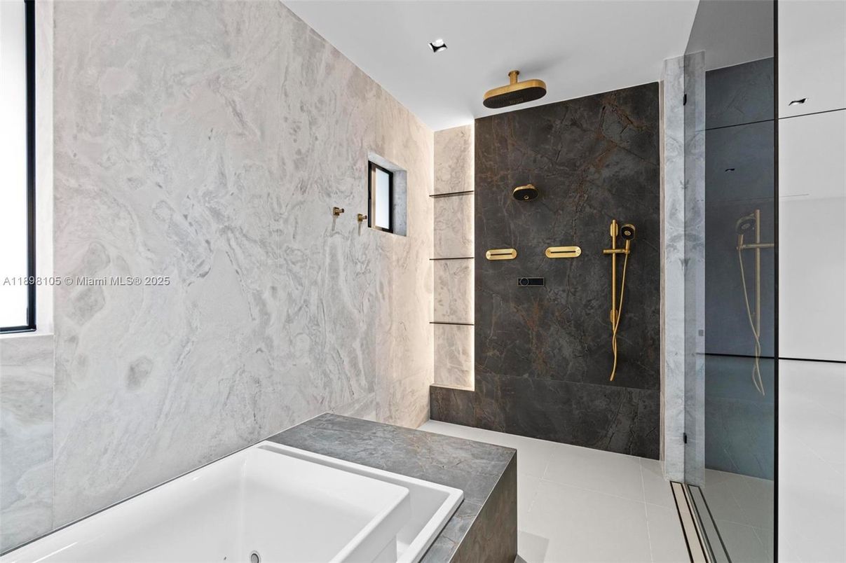 Bathroom, Interior, Marble Walls