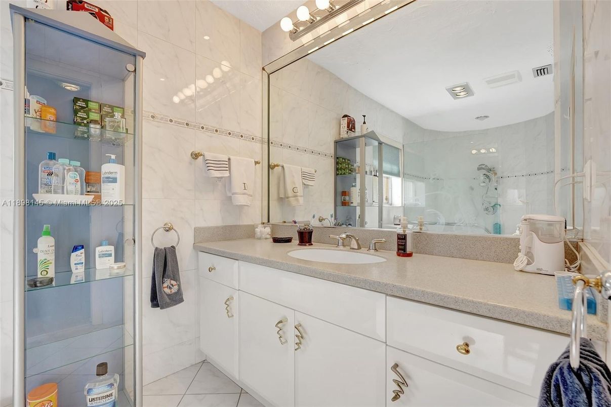 Bathroom, Glass Shower, Interior, Marble Walls