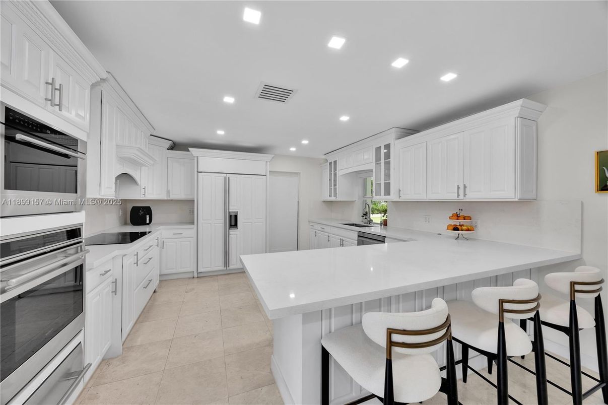 Interior, Kitchen, Recessed Lighting, Stainless Steel Appliances