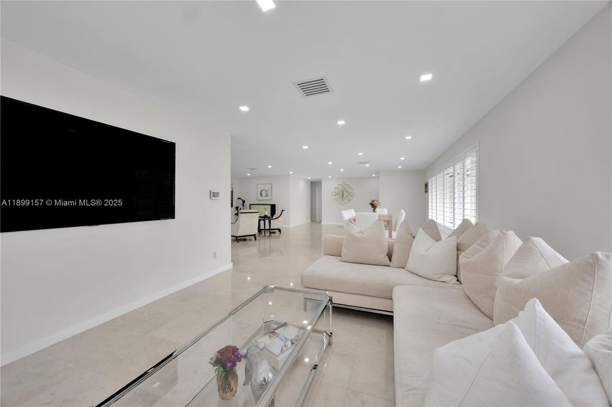 Interior, Living room, Recessed Lighting