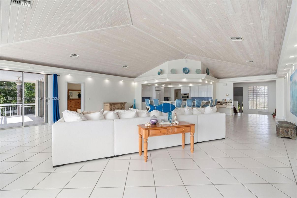 Interior, Living room, Recessed Lighting, Wooden Ceilings