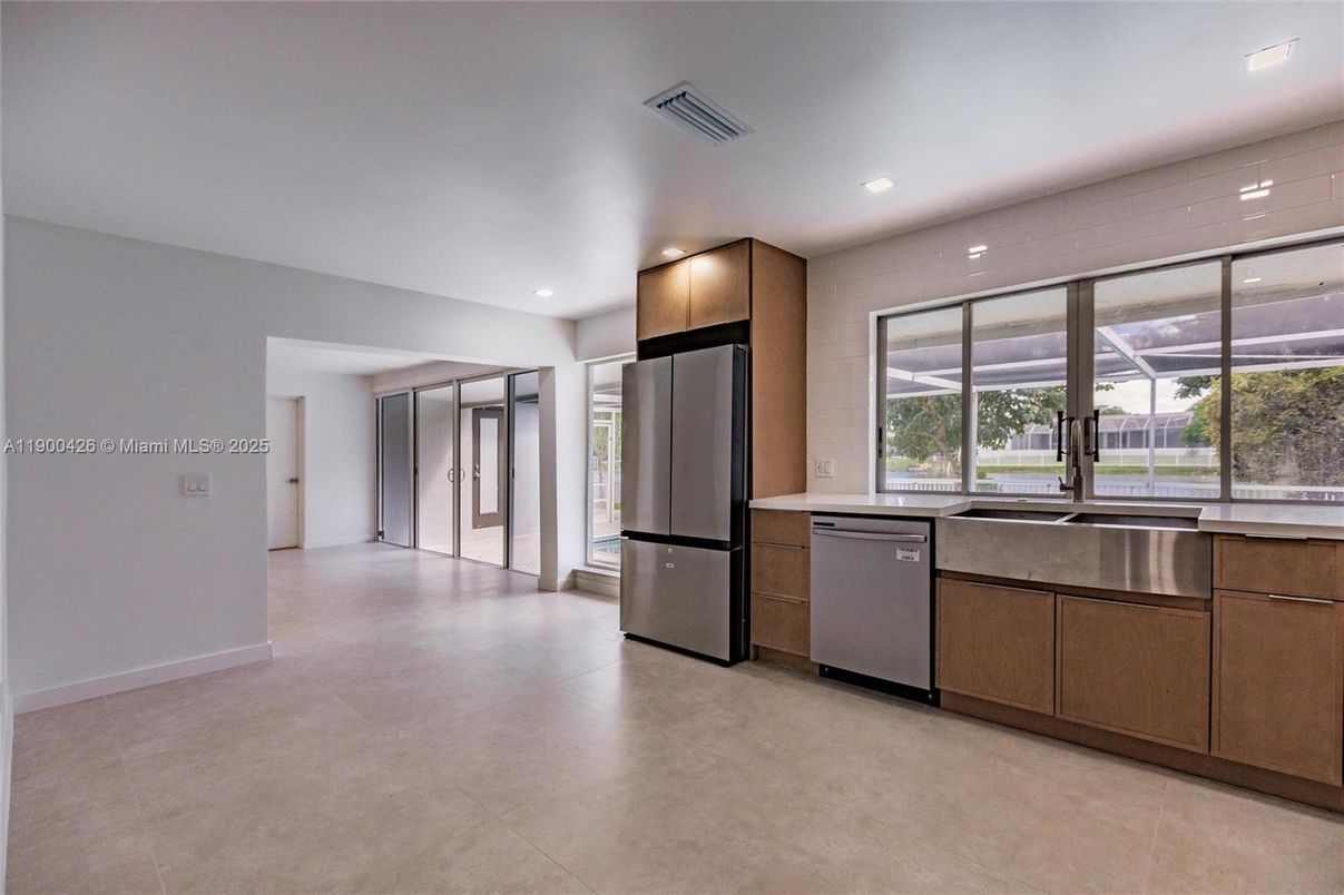 Interior, Kitchen, Recessed Lighting, Stainless Steel Appliances
