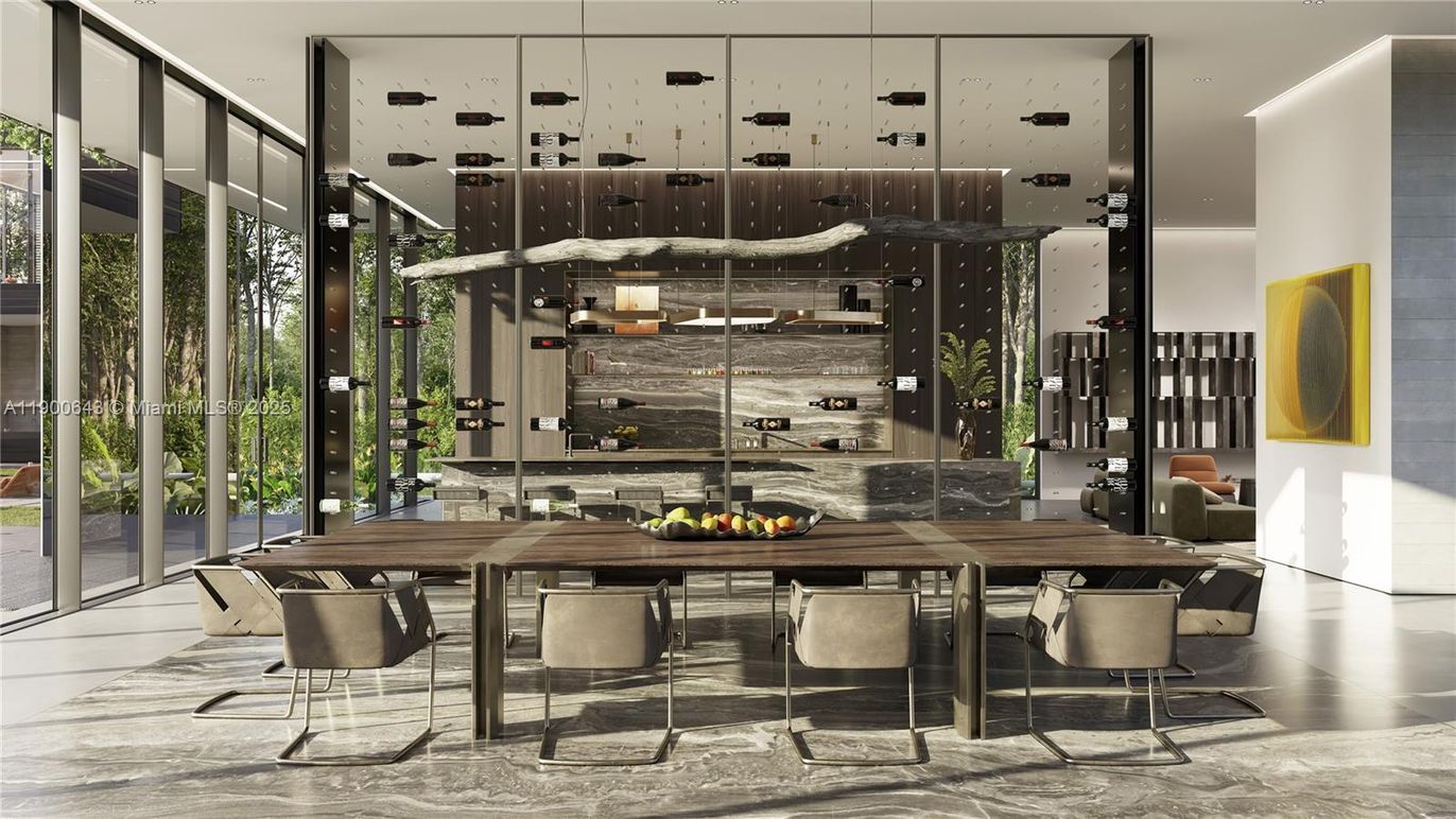Dining room, Interior, Wine Storage