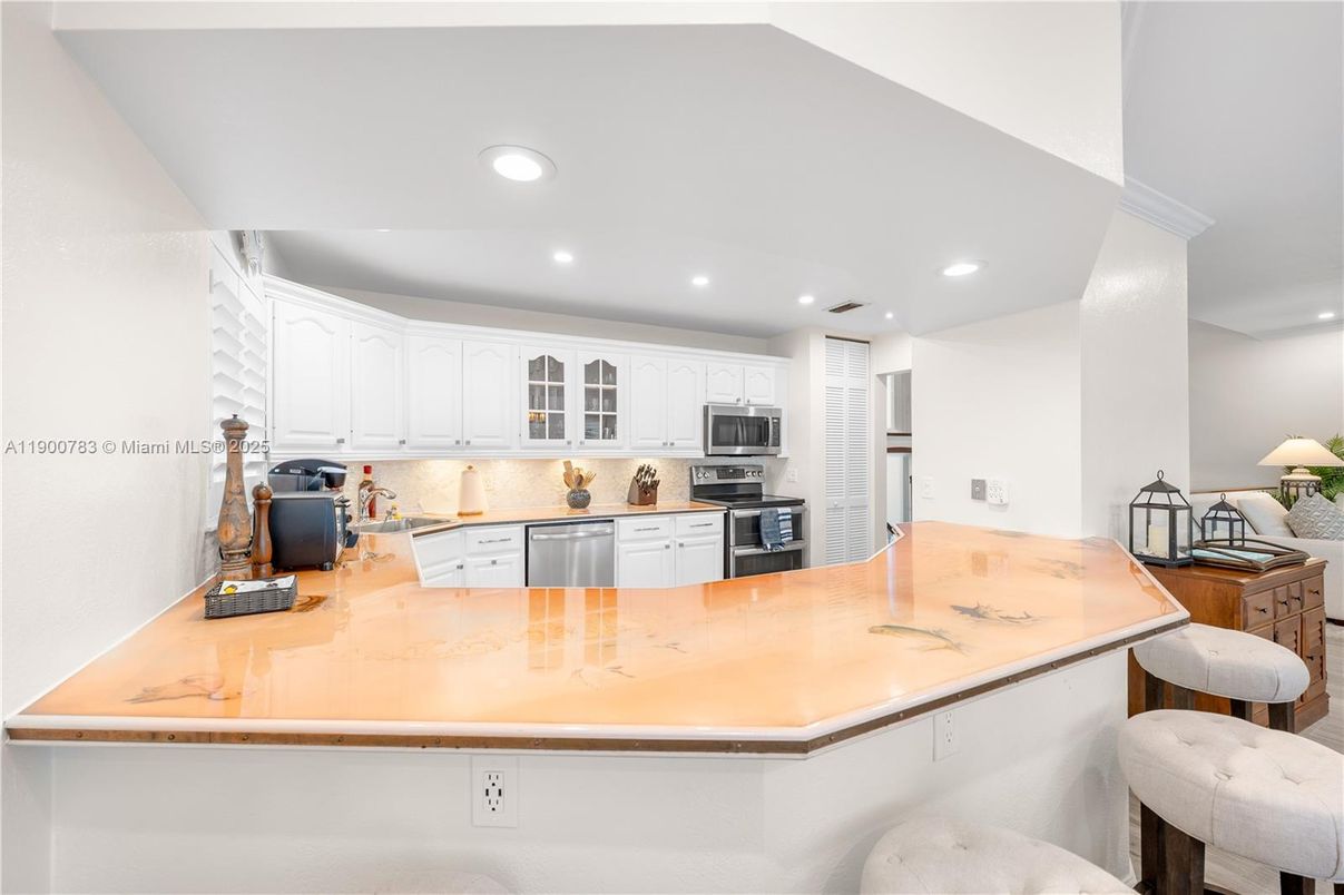 Interior, Kitchen, Recessed Lighting, Stainless Steel Appliances