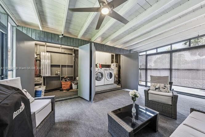 Interior, Living room, Utility Closets, Washer