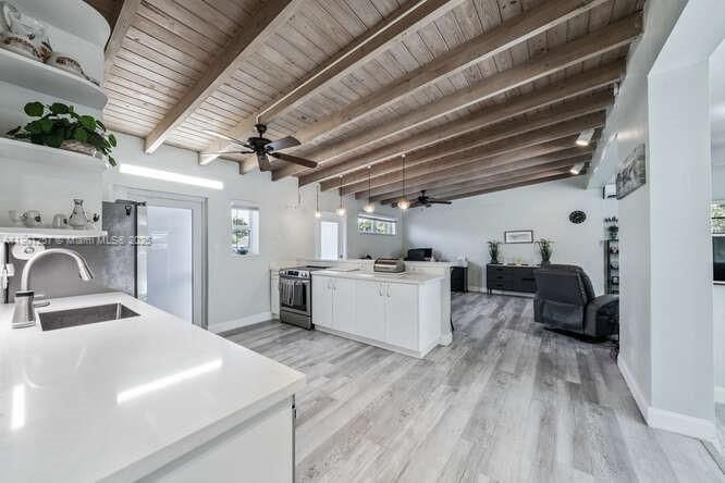 Interior, Kitchen, Pendant Lights, Wooden Beams, Wooden Ceilings, Wood Texture Flooring