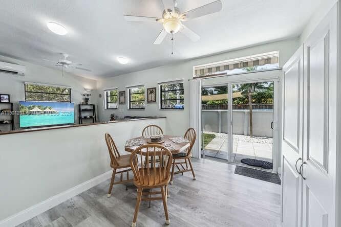 Dining room, Interior, Wood Texture Flooring