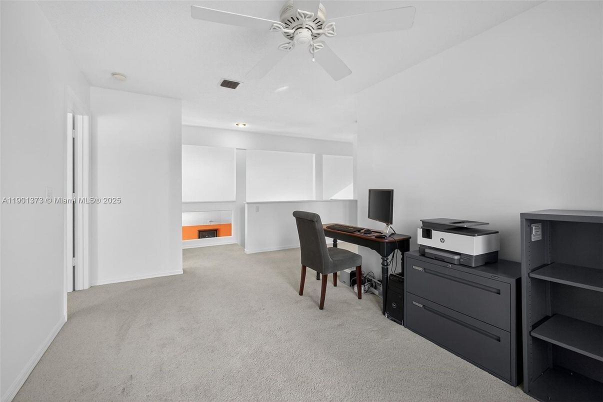 Home Office, Interior, Recessed Lighting