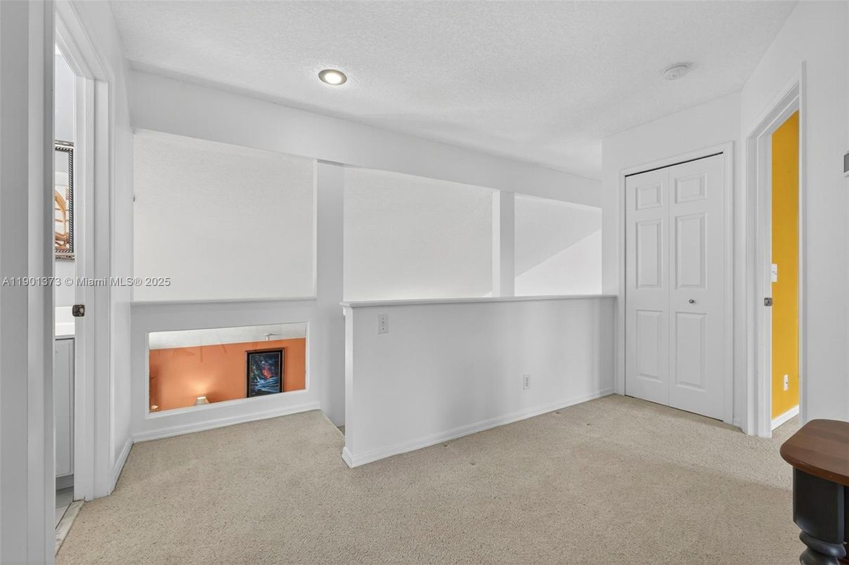 Empty room, Fireplace, Interior, Recessed Lighting