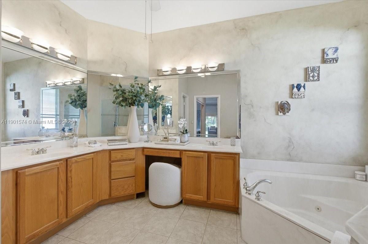 Bathroom, Dual Sink Vanities, Interior, Marble Walls