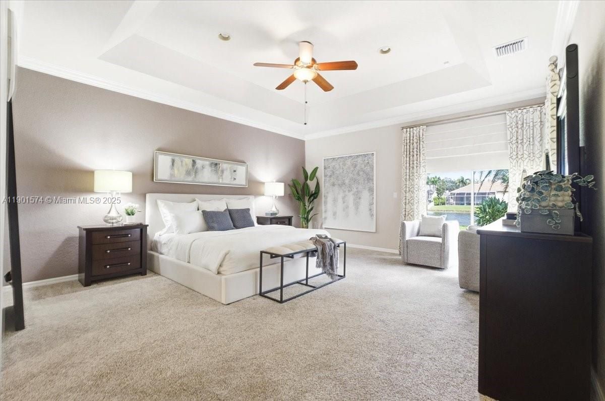 Bedroom, Interior, Recessed Lighting