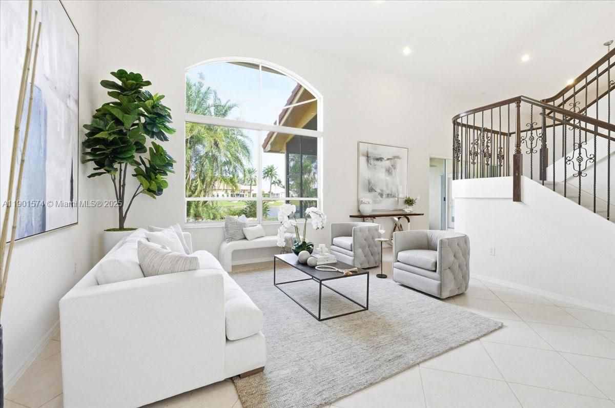 Interior, Living room, Recessed Lighting