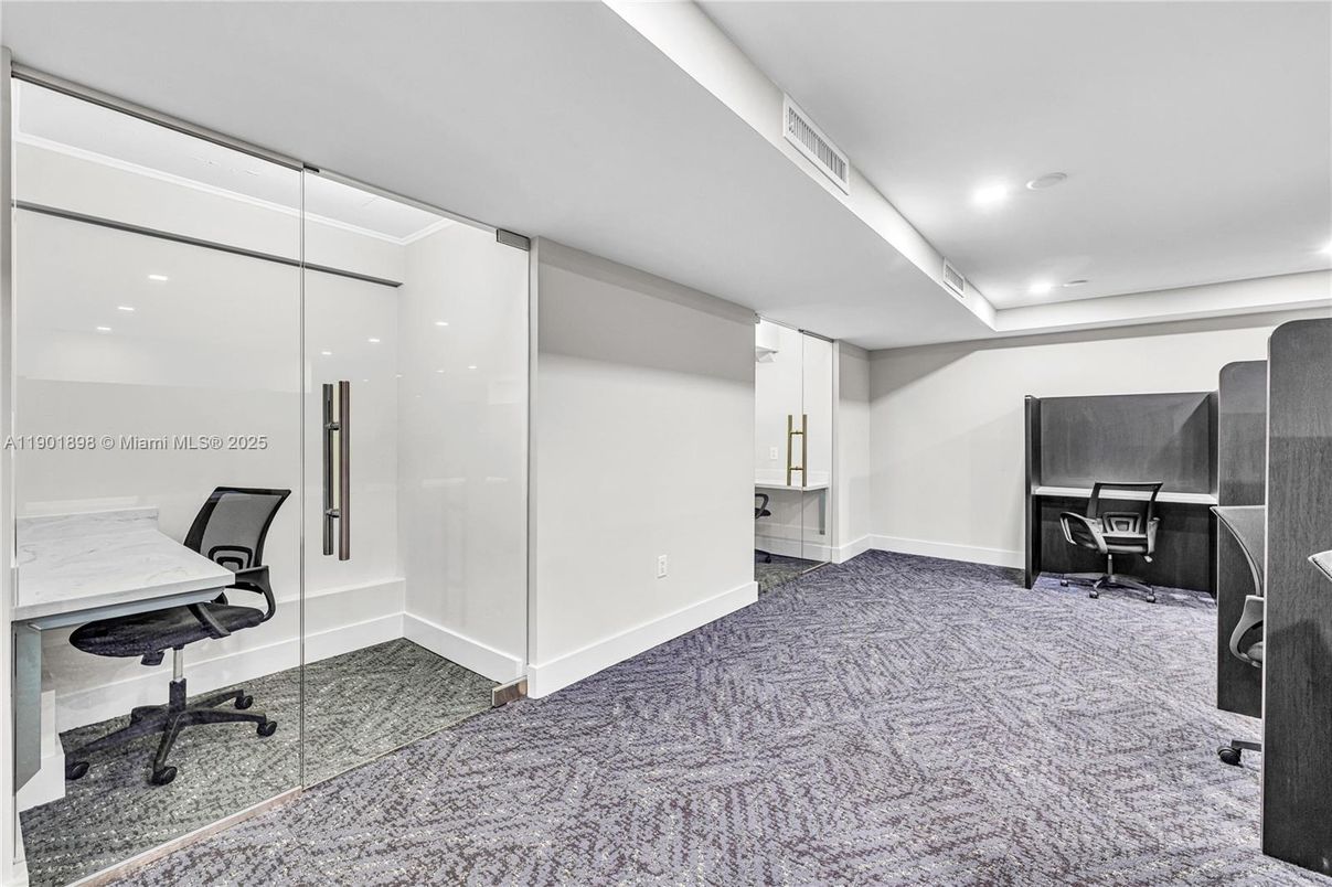 Home Office, Interior, Recessed Lighting