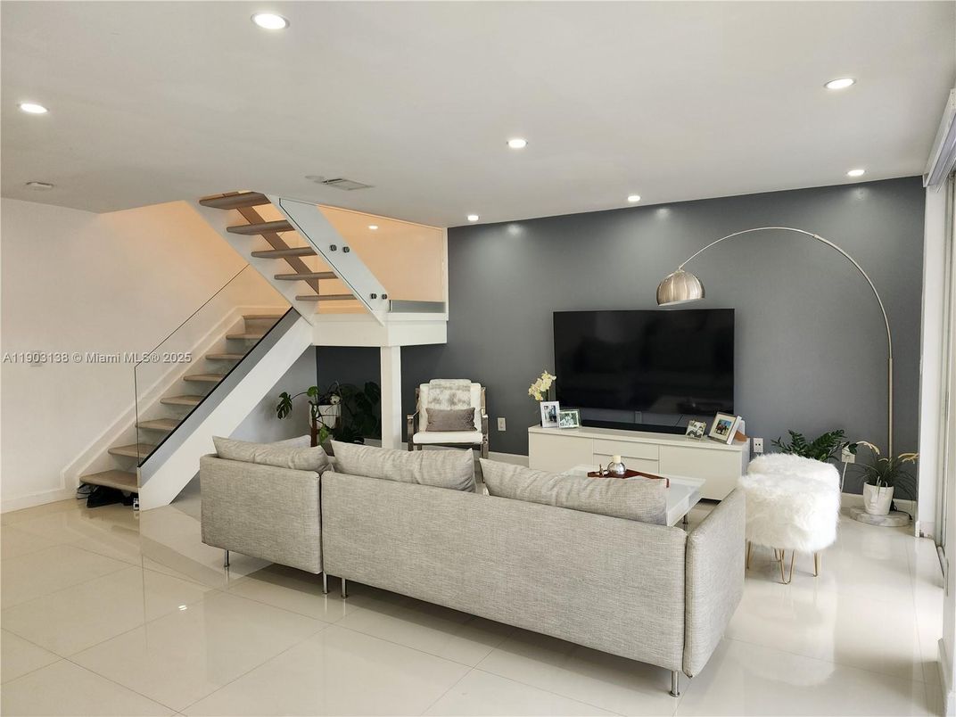 Interior, Living room, Recessed Lighting