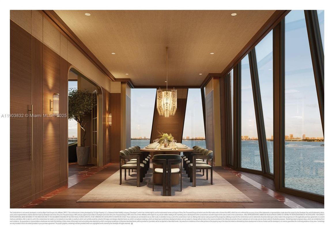 Chandelier, Dining room, Interior, Pendant Lights, Recessed Lighting, Water, Wood Texture Flooring