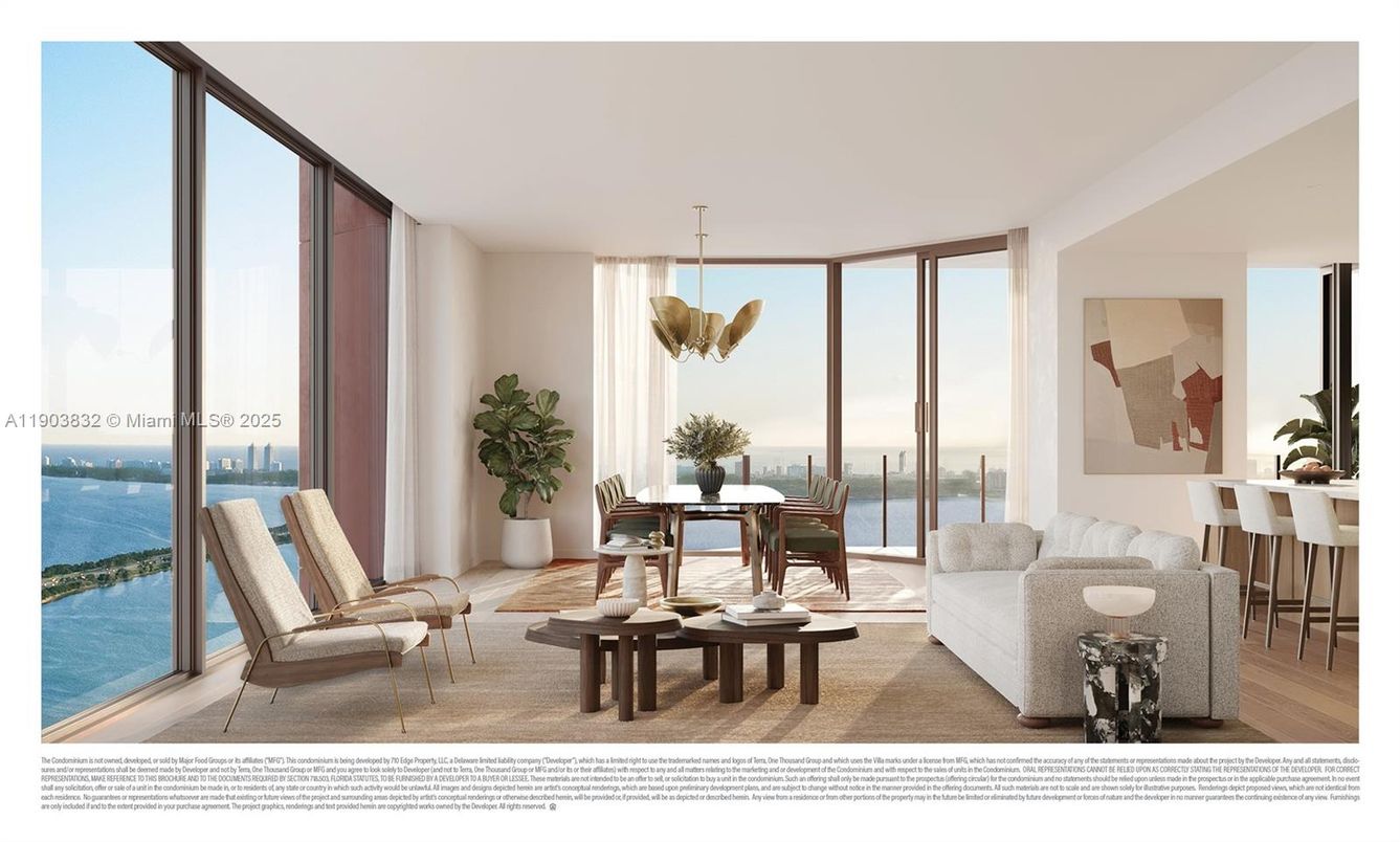 Dining room, Interior, Living room, Pendant Lights, Water, Wood Texture Flooring