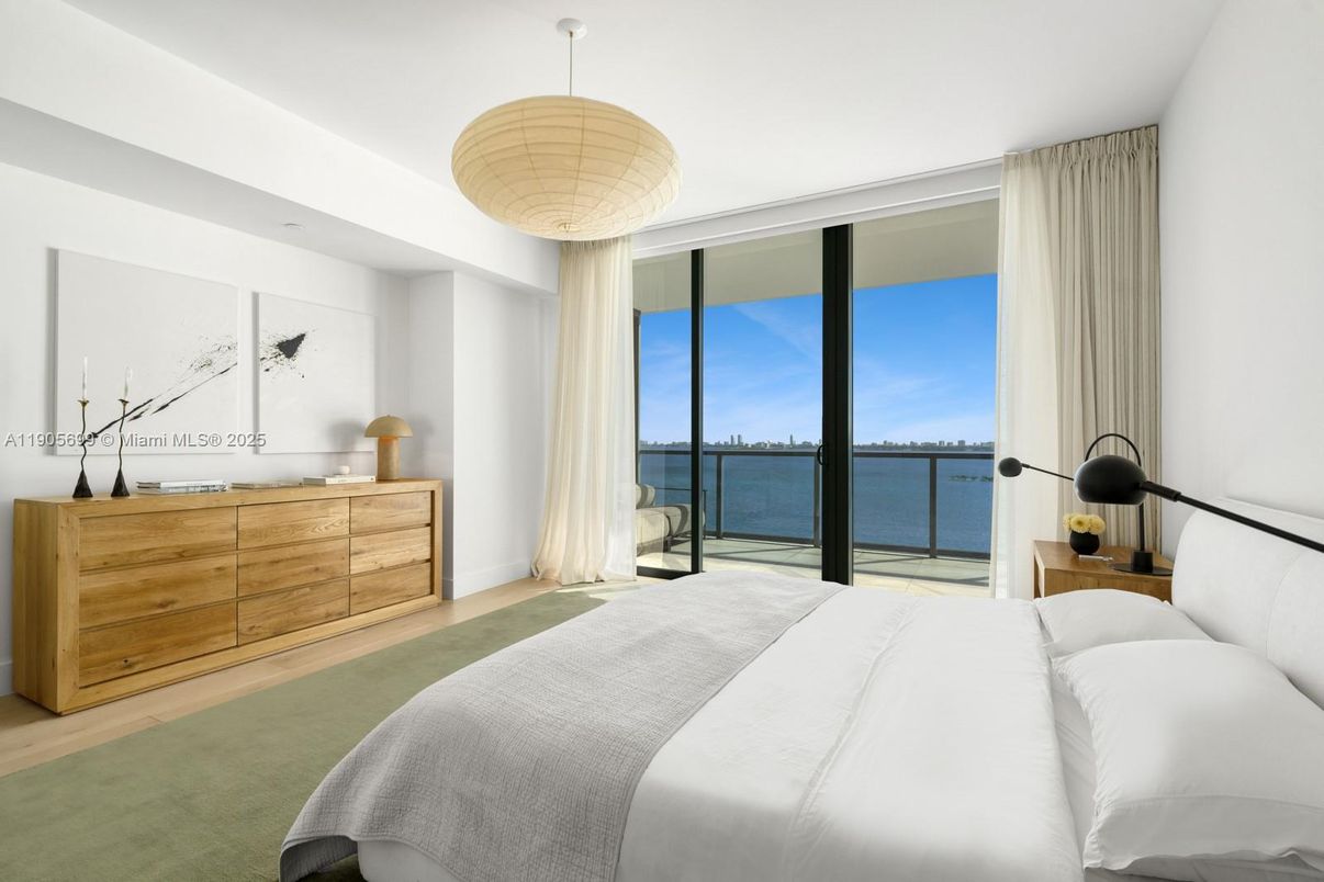 Bedroom, Interior, Pendant Lights, Water