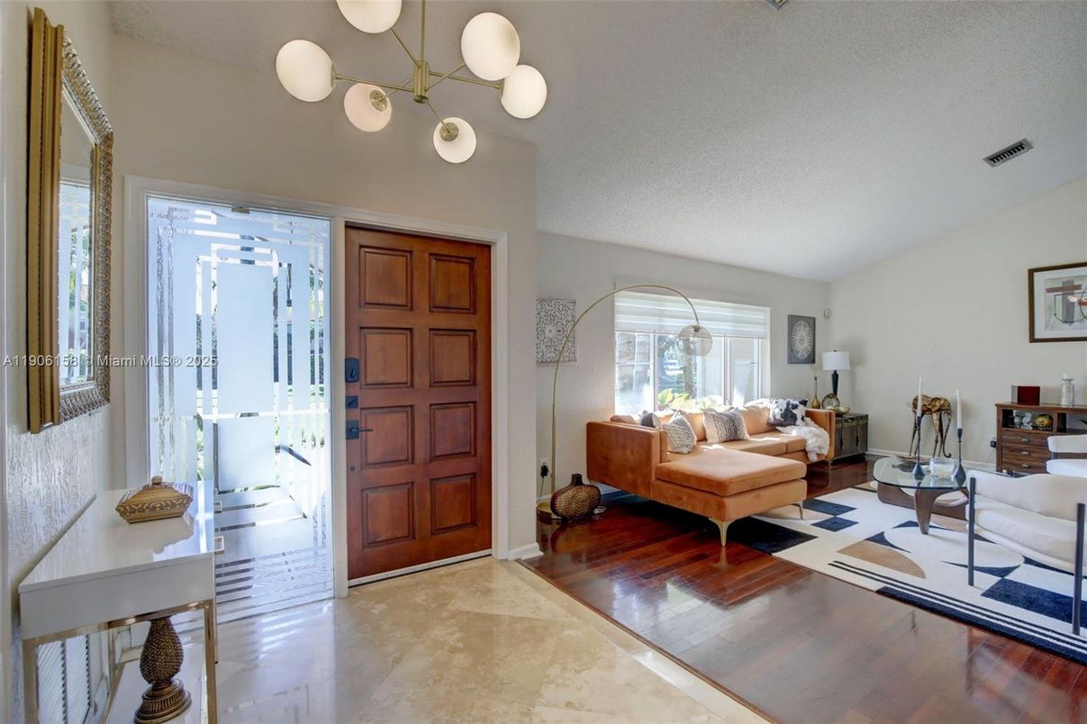 Interior, Living room, Pendant Lights, Wood Texture Flooring